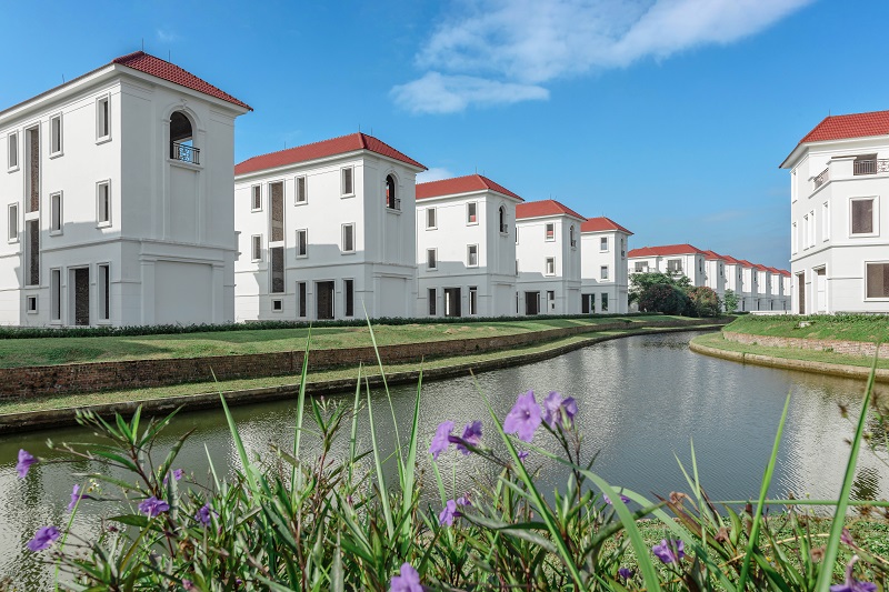Các căn biệt thự tại Twin Tree có tới 90% view sông hồ cảnh quan